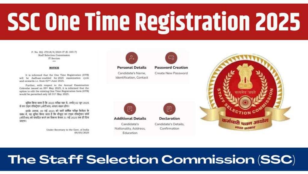 SSC One Time Registration 2025