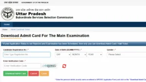 UPSSSC Enforcement Constable Admit Card 2025