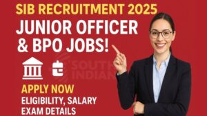 South Indian Bank SIB Junior Officer