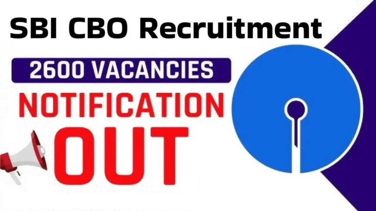 SBI Circle Based Officers CBO Recruitment 2025