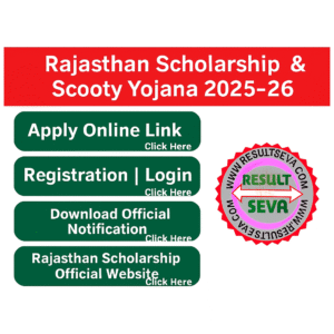 Rajasthan Scholarship & Scooty Yojana 2025-26: Apply Online